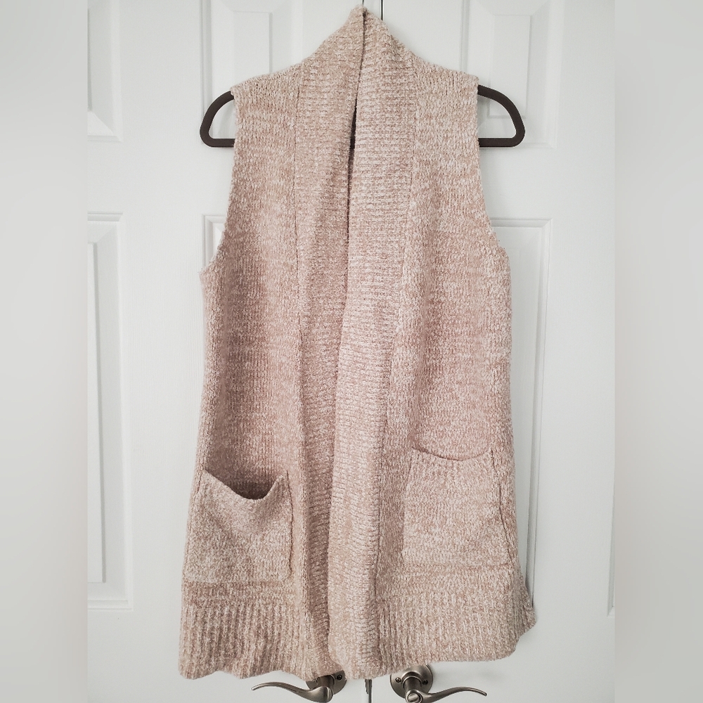LOFT Lou and Gray cozy Knit Sleeveless Cardigan Vest